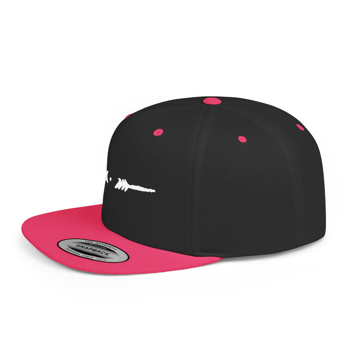 Flat Bill Embroidered Snapback