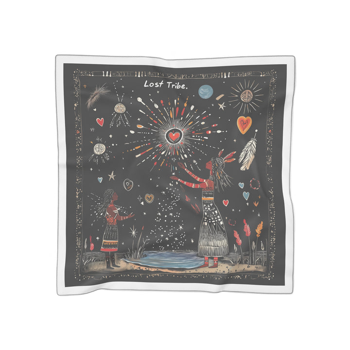 Poly Chiffon Scarf - Water Blessings (50" x 50")