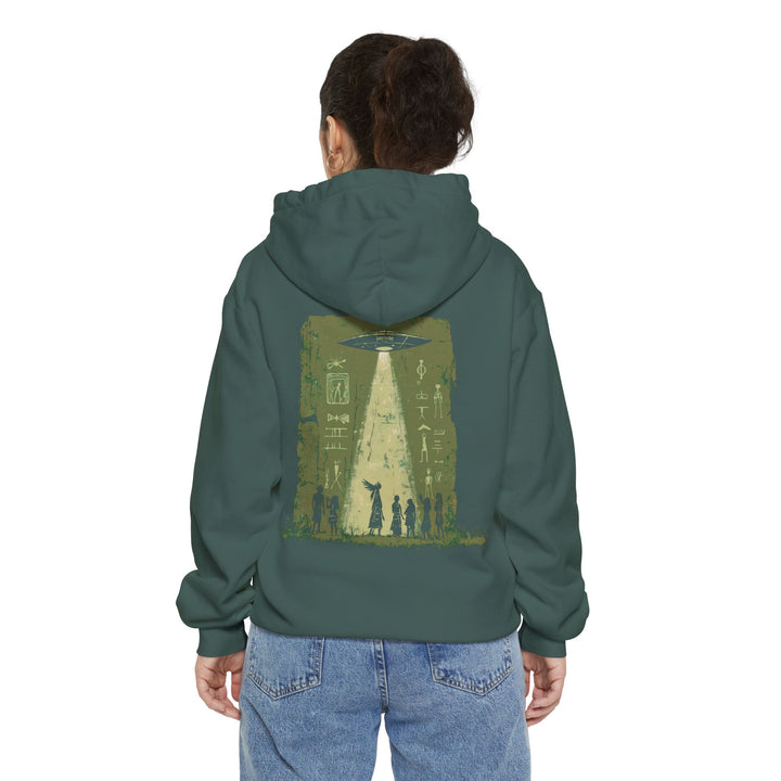 Unisex Garment-Dyed Hoodie - Messengers (Moss)