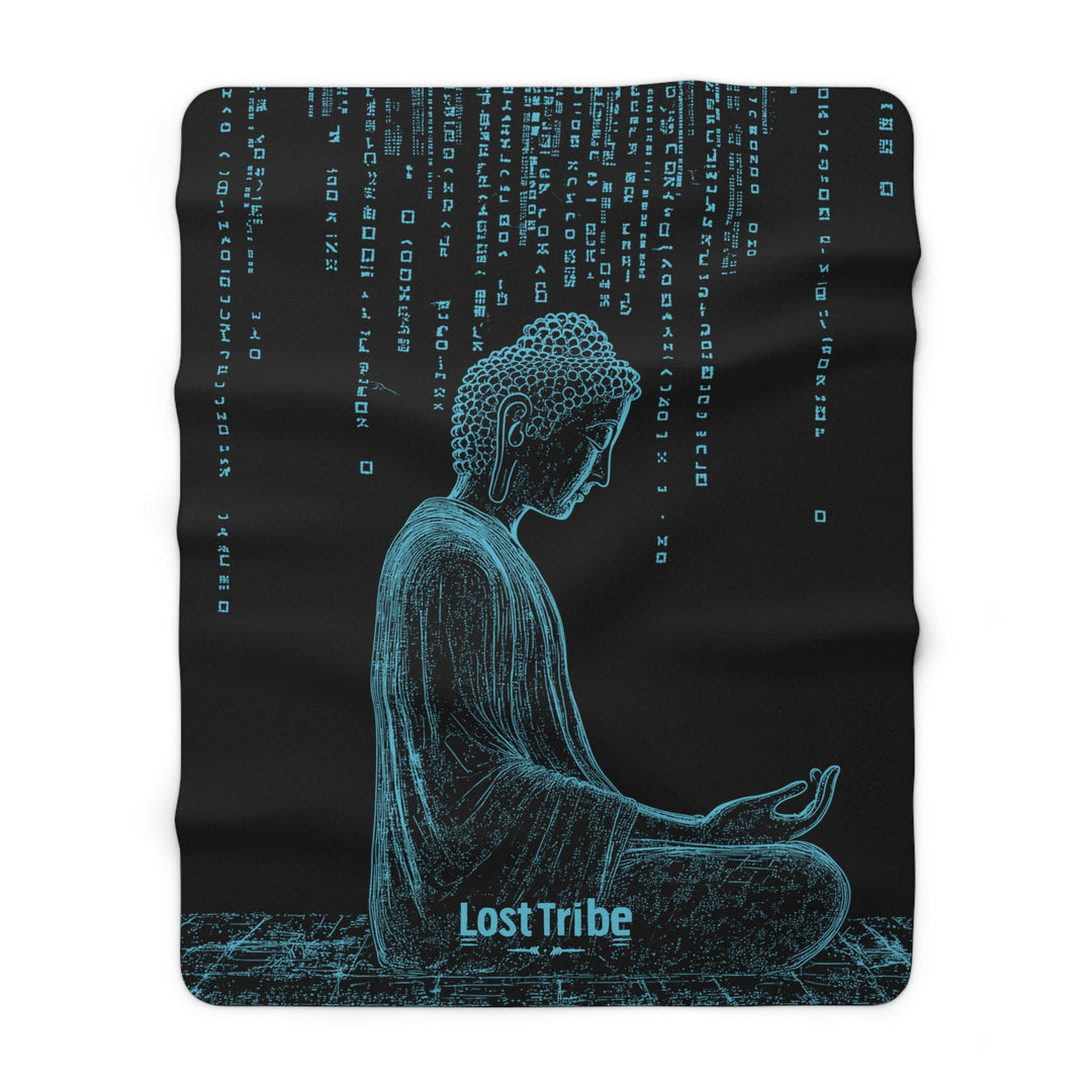 Fleece Stargazing Blanket - Matrix Monks (Ice)