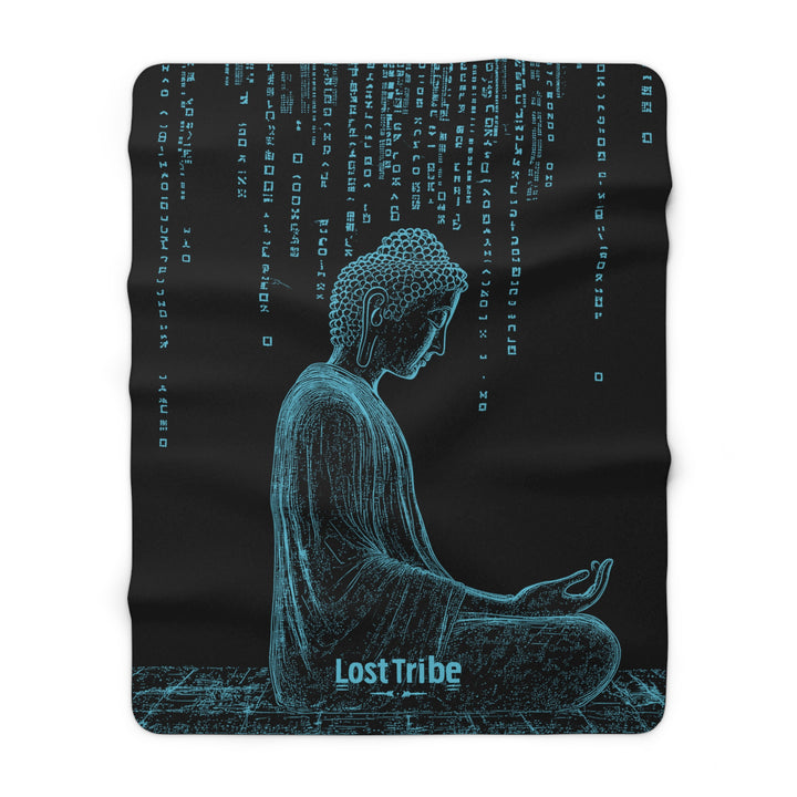 Fleece Stargazing Blanket - Matrix Monks (Ice)