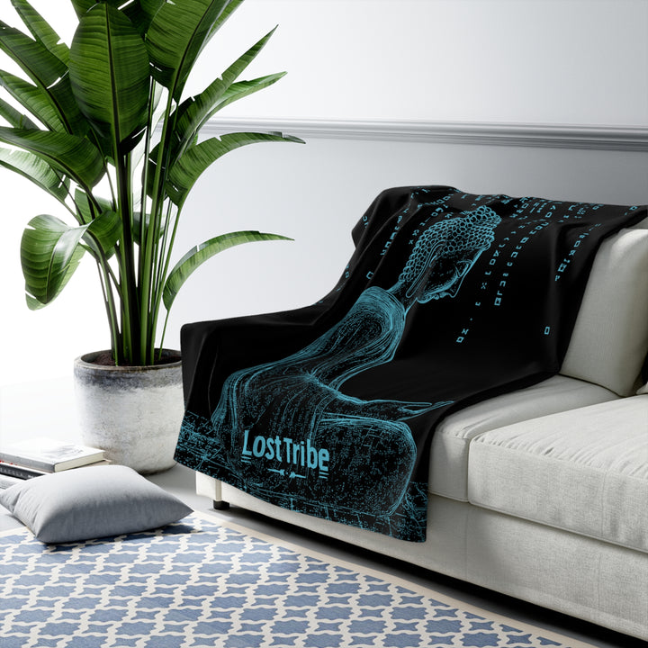 Fleece Stargazing Blanket - Matrix Monks (Ice)
