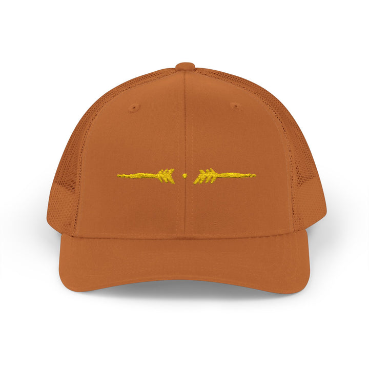 Eternal Arrows Snapback Cap - Yellow on Amber