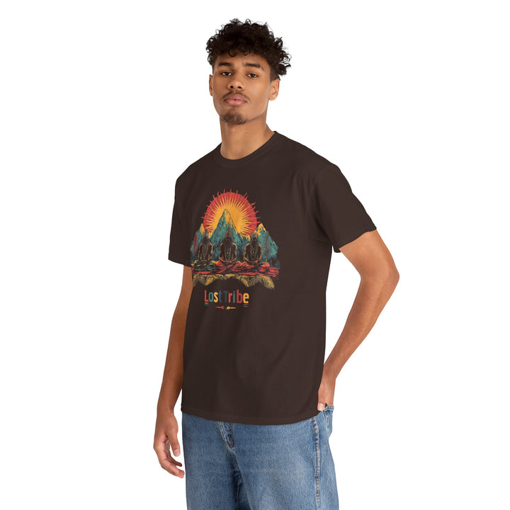 Unisex Heavy Cotton Tee - Guru Guardians (Dark Chocolate)