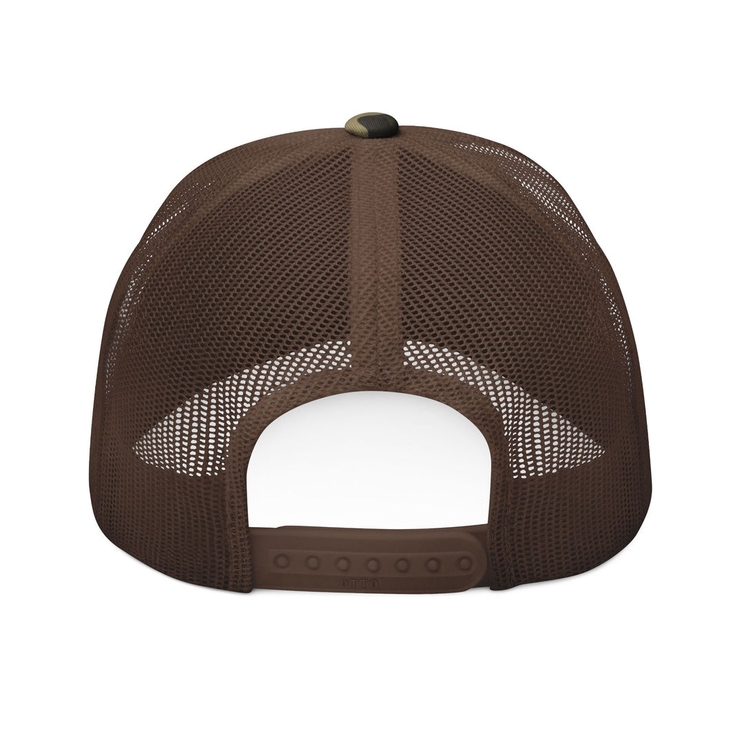 Eternal Arrows Camo Trucker Hat (Embroidered - Midnight)