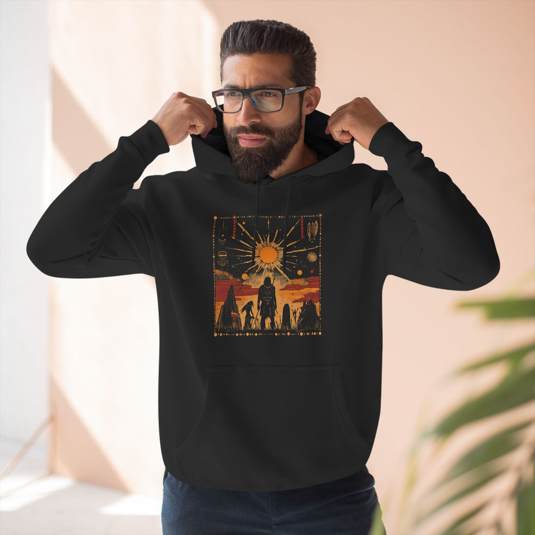 Three-Panel Fleece Hoodie - Seek the Light