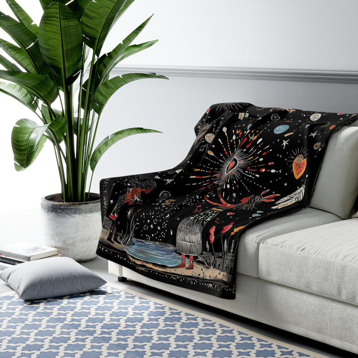 Fleece Stargazing Blanket - Water Blessings