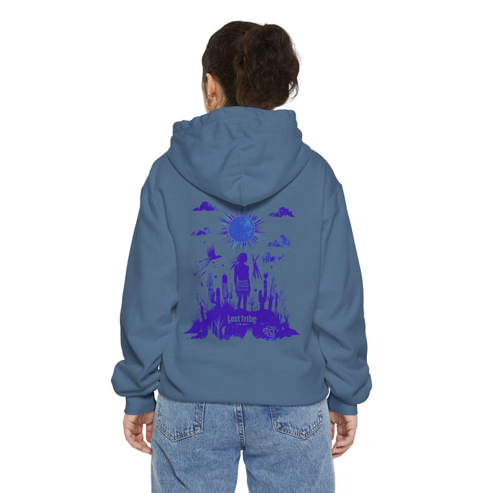 Unisex Garment-Dyed Hoodie - Desert Dreams (Blue Jean)