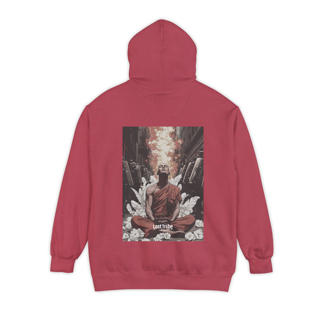 Unisex Garment-Dyed Hoodie - Modern Monks (Paprika)