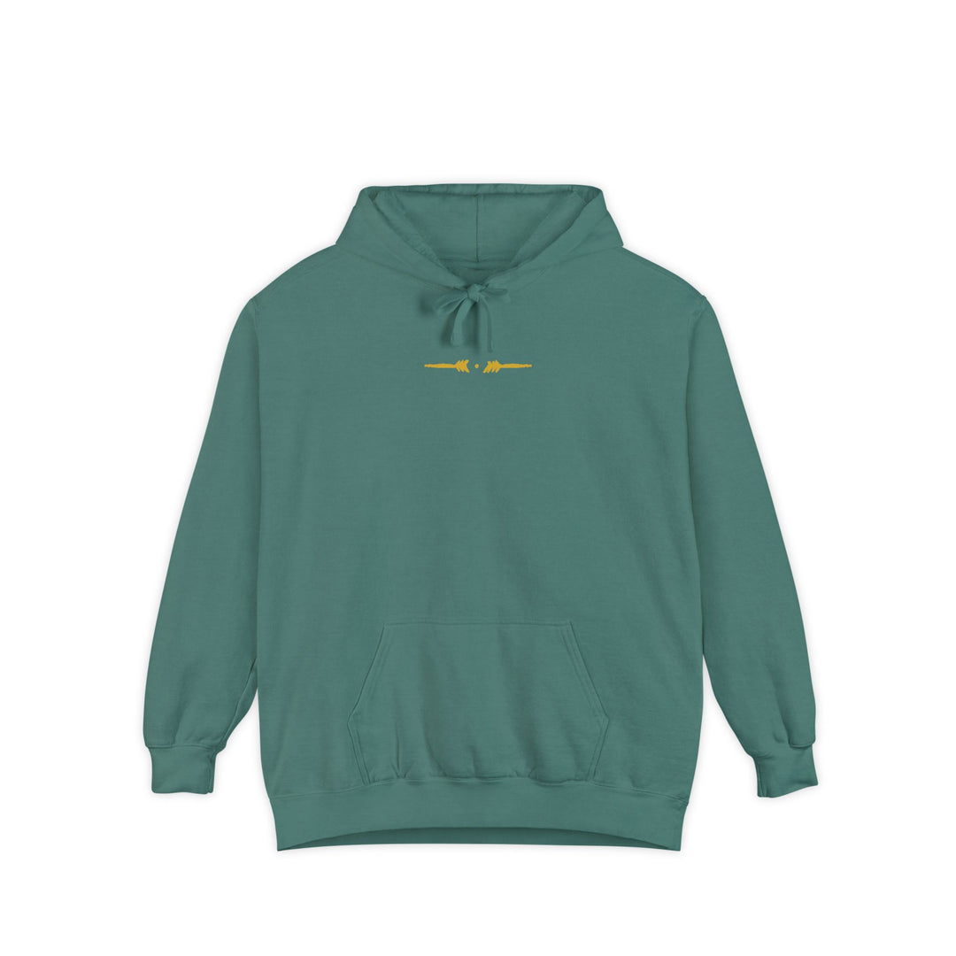 Unisex Garment-Dyed Hoodie - Matrix Monks (Golden Forest)