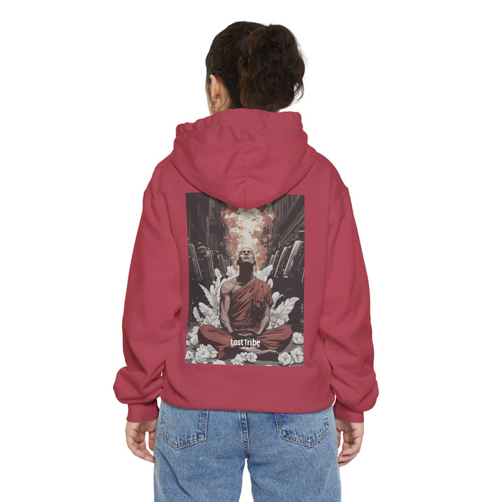 Unisex Garment-Dyed Hoodie - Modern Monks (Paprika)