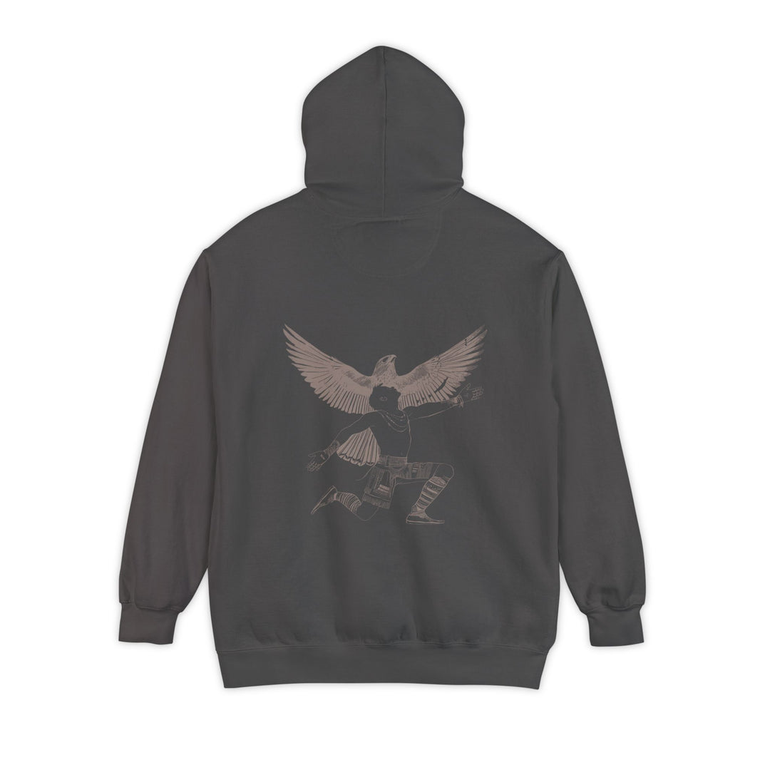 Unisex Garment-Dyed Hoodie - Seek the Light (Chocolate)
