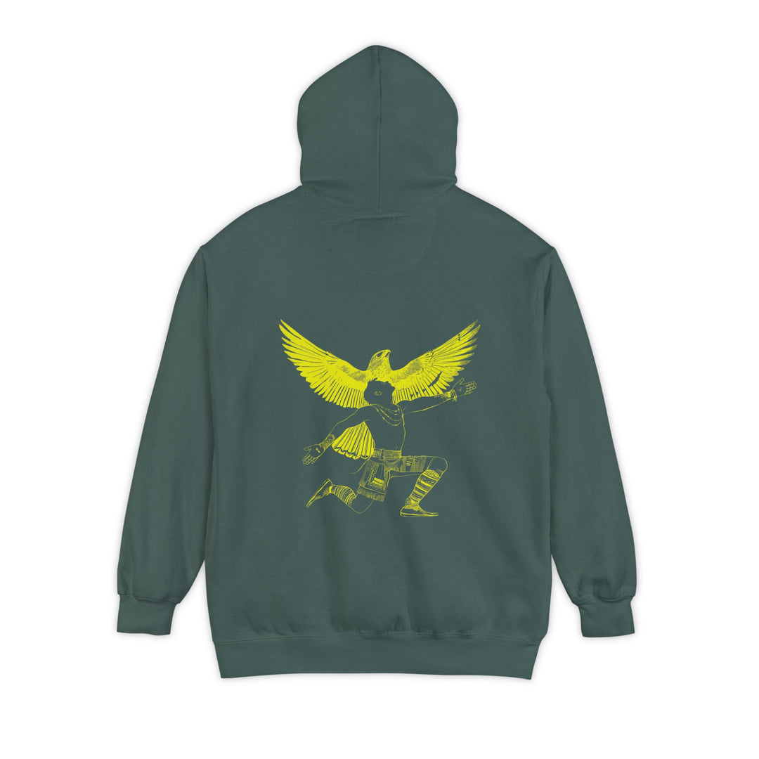 Unisex Garment-Dyed Hoodie - Seek the Light (Golden Spruce)