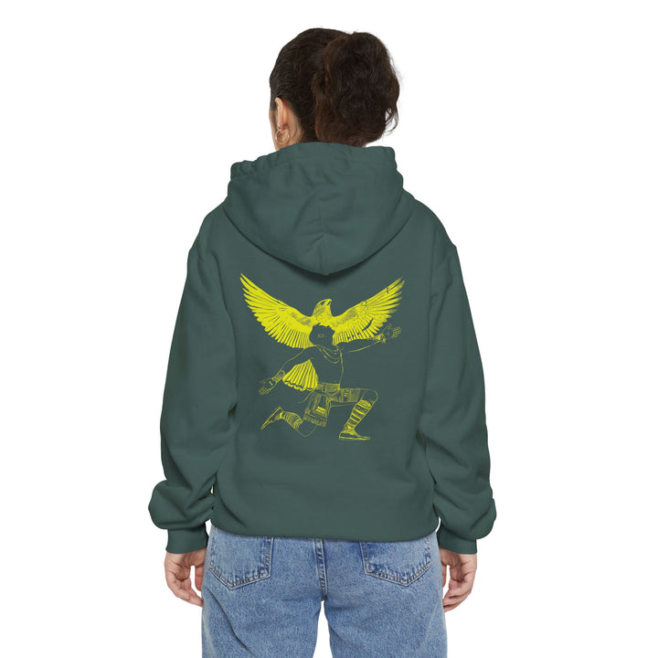 Unisex Garment-Dyed Hoodie - Seek the Light (Golden Spruce)