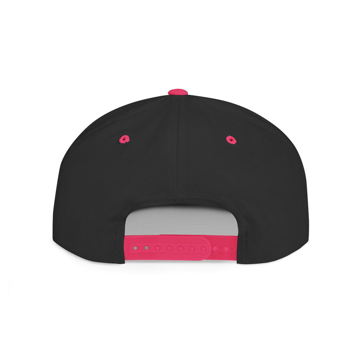 Flat Bill Embroidered Snapback