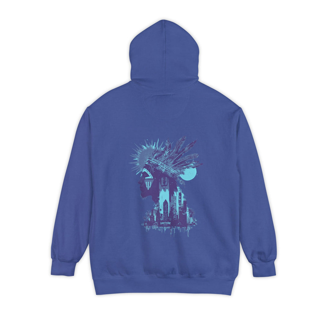 Unisex Garment-Dyed Hoodie - Urban Decay (Flow Blue)
