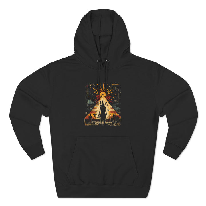 Three-Panel Fleece Hoodie - Seek the Light