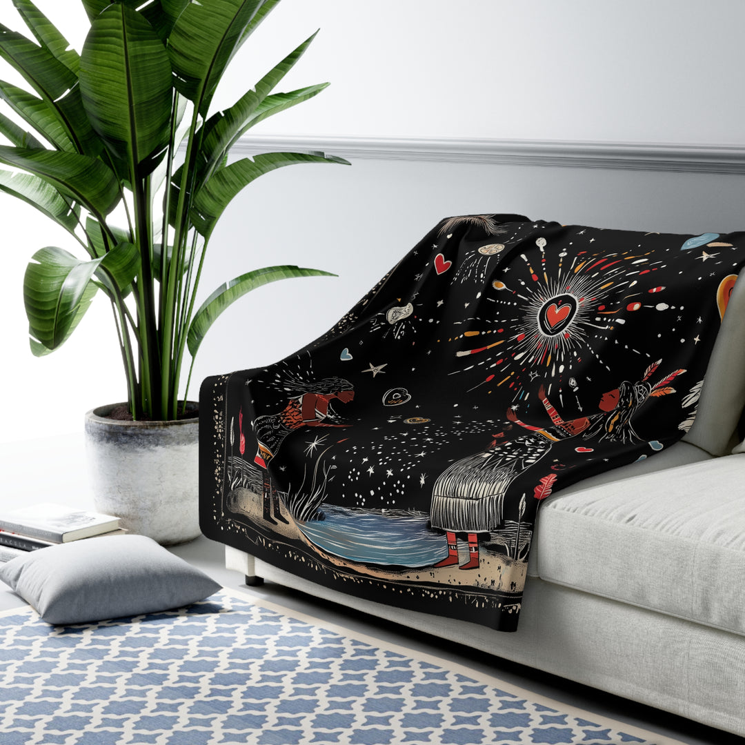 Fleece Stargazing Blanket - Water Blessings