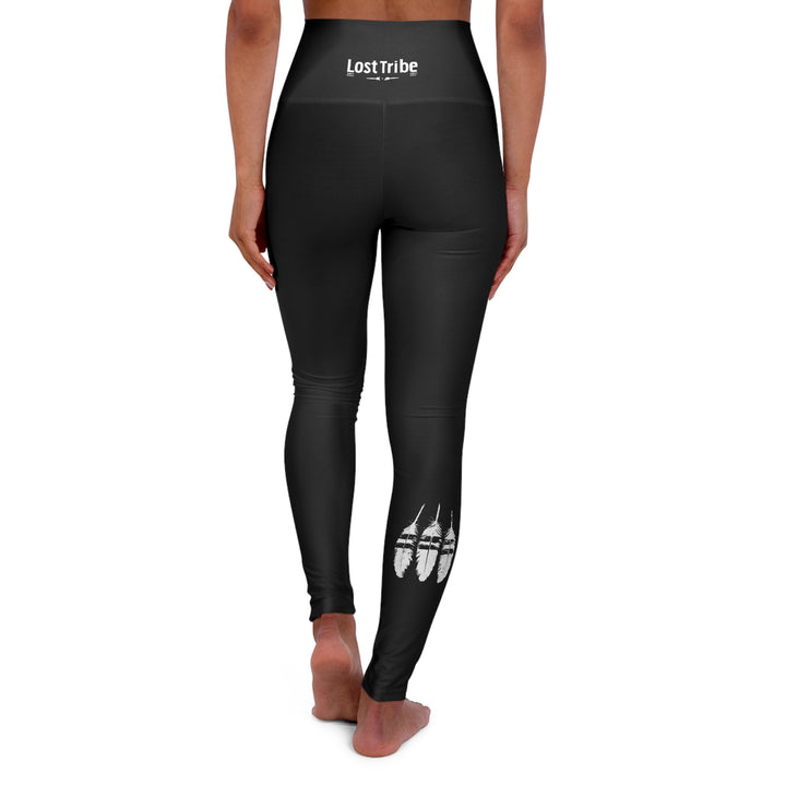 High Waisted Yoga Leggings - Black