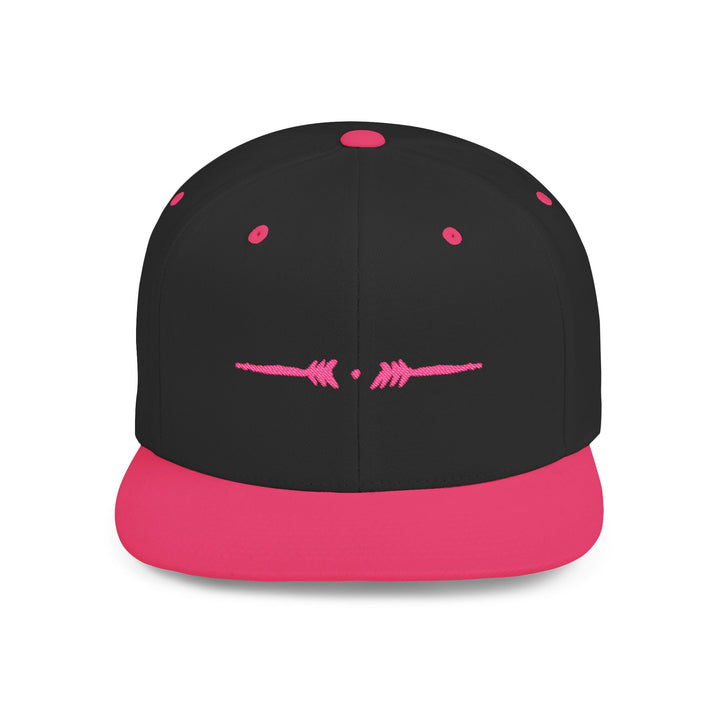 Flat Bill Embroidered Snapback