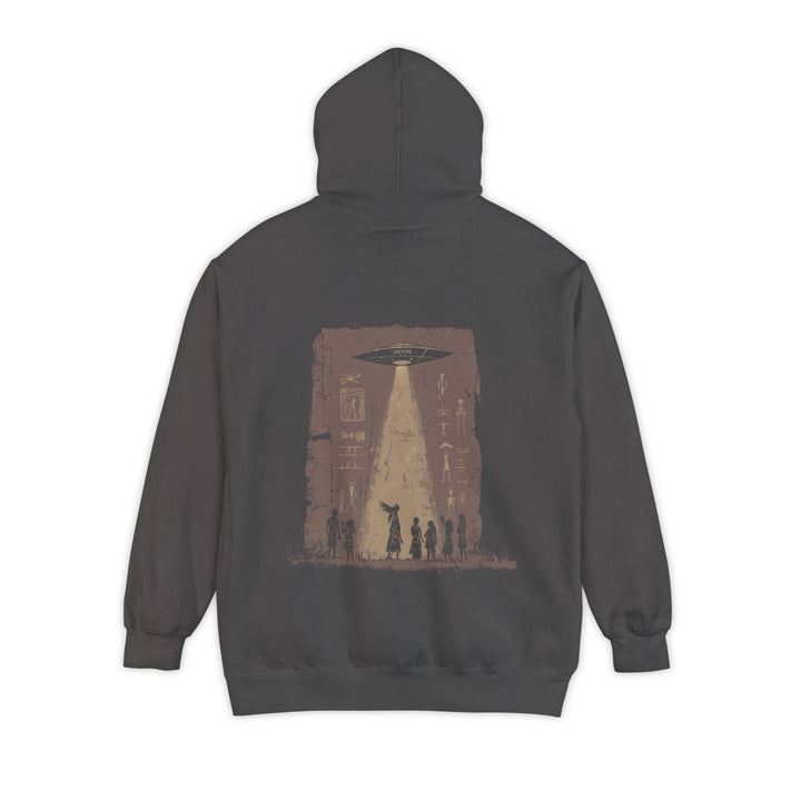 Unisex Garment-Dyed Hoodie - Messengers (Chocolate)