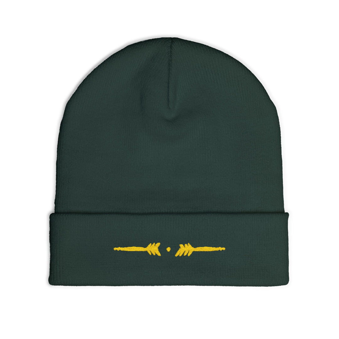 Comfy embroidered beanie - Yellowjacket Forest
