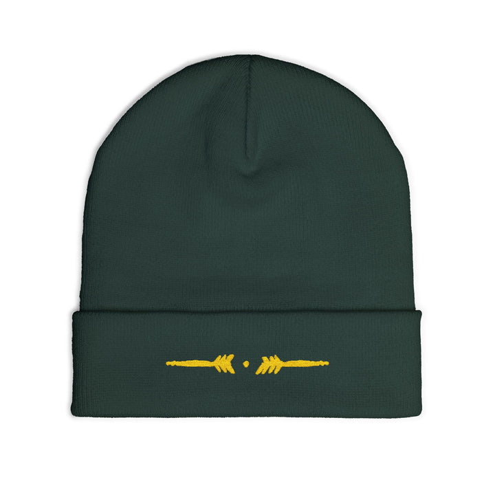 Comfy embroidered beanie - Yellowjacket Forest