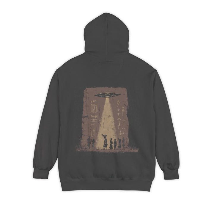 Unisex Garment-Dyed Hoodie - Messengers (Chocolate)