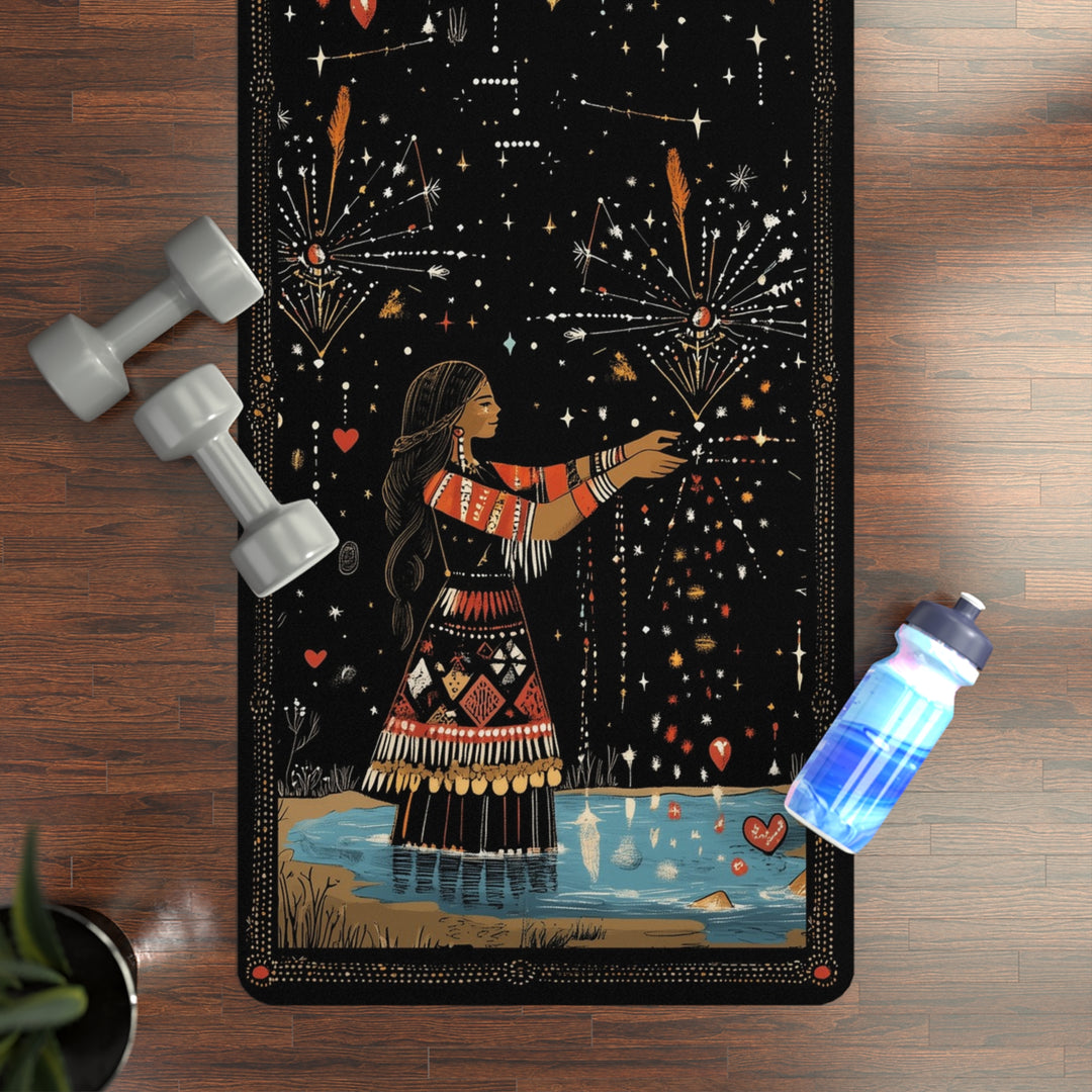 Rubber Yoga Mat - Water Blessings