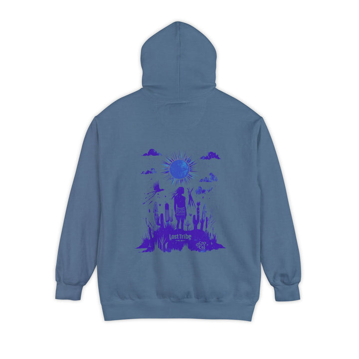 Unisex Garment-Dyed Hoodie - Desert Dreams (Blue Jean)