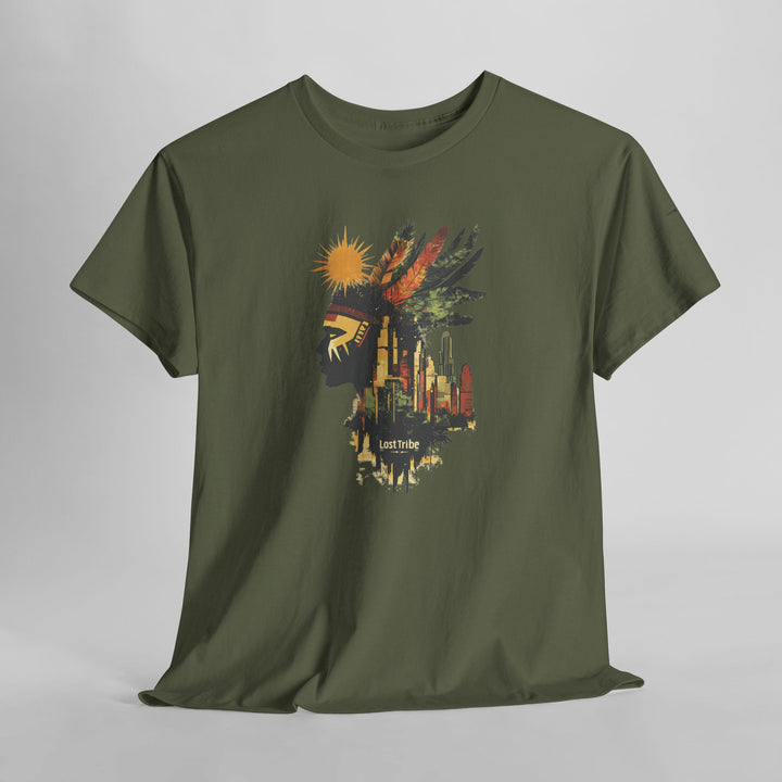 Unisex Heavy Cotton Tee - Urban Decay (Military Green)