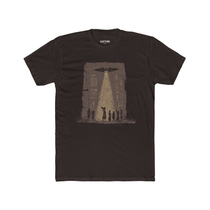 Super Soft Cotton Crew Tee - Messengers (Chocolate)
