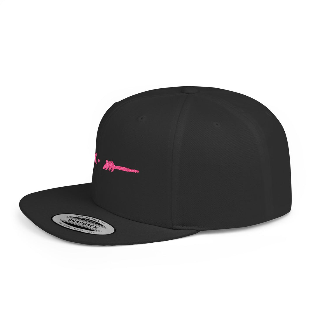 Flat Bill Embroidered Snapback