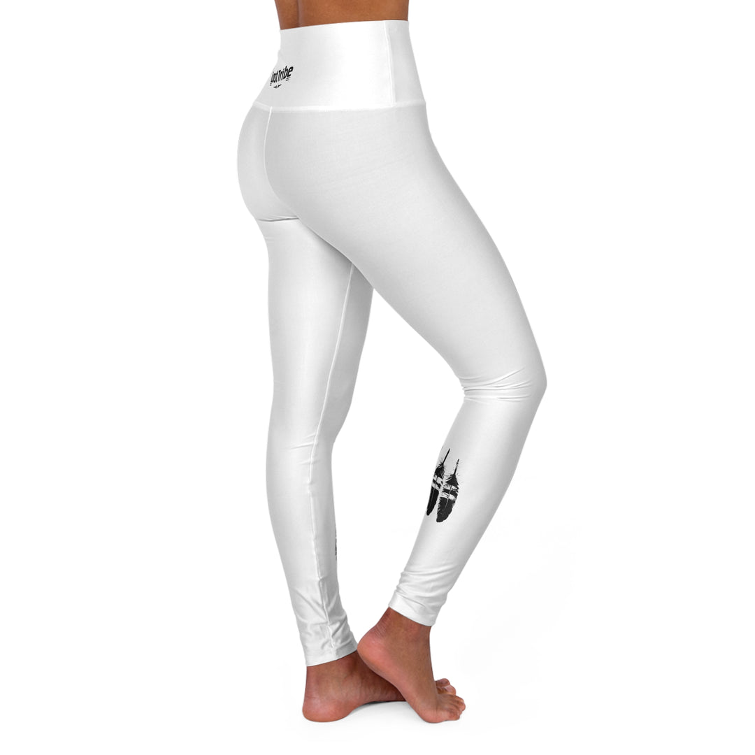 High Waisted Yoga Leggings - White