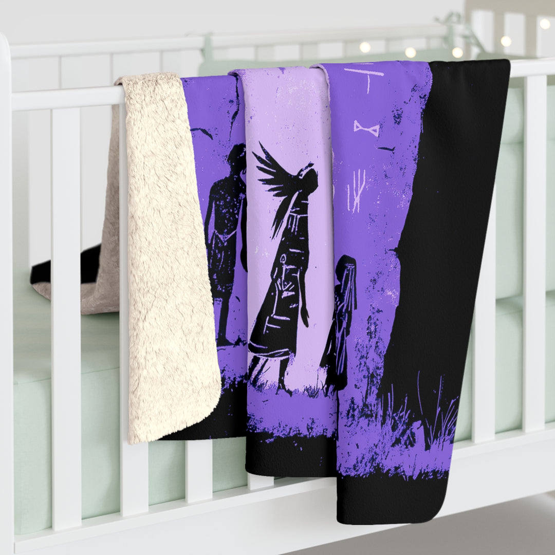 Fleece Stargazing Blanket - Messengers (Purple Haze)