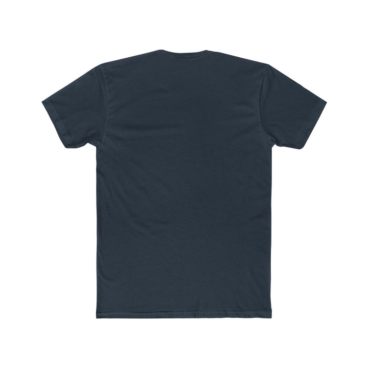 Super Soft Cotton Crew Tee - Matrix Monks (Indigo Coral)