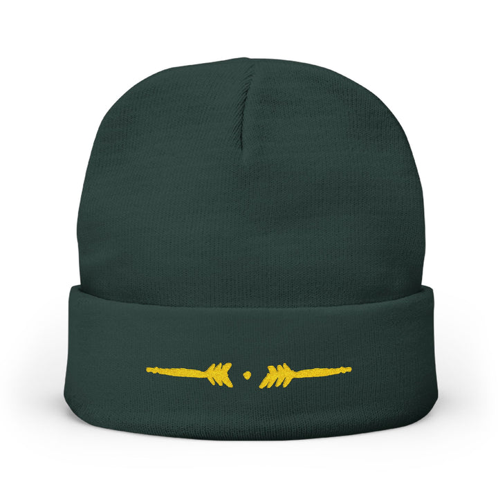Comfy embroidered beanie - Yellowjacket Forest