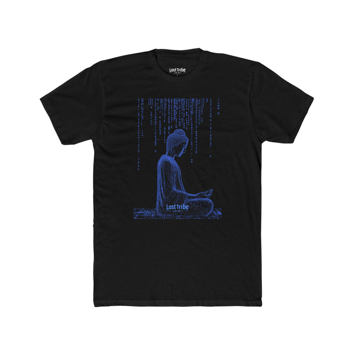Super Soft Cotton Crew Tee - Matrix Monks (Midnight Ice)