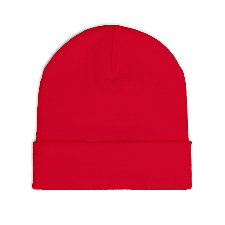 Comfy embroidered beanie - Rojo