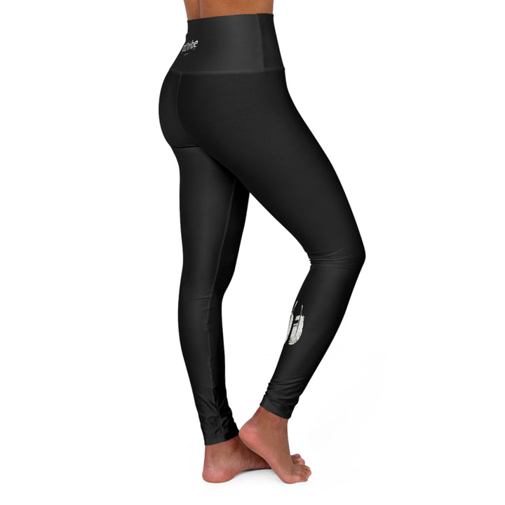 High Waisted Yoga Leggings - Black