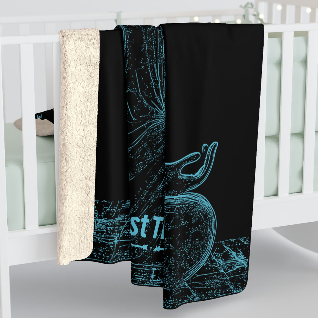 Fleece Stargazing Blanket - Matrix Monks (Ice)