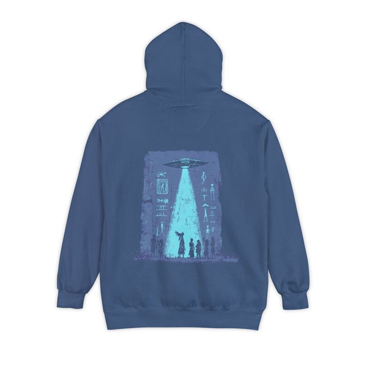 Unisex Garment-Dyed Hoodie - Messengers (Navy)