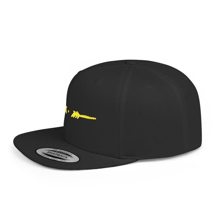 Flat Bill Embroidered Snapback