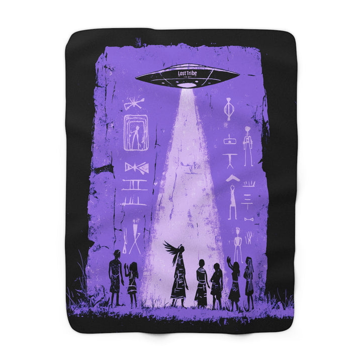 Fleece Stargazing Blanket - Messengers (Purple Haze)