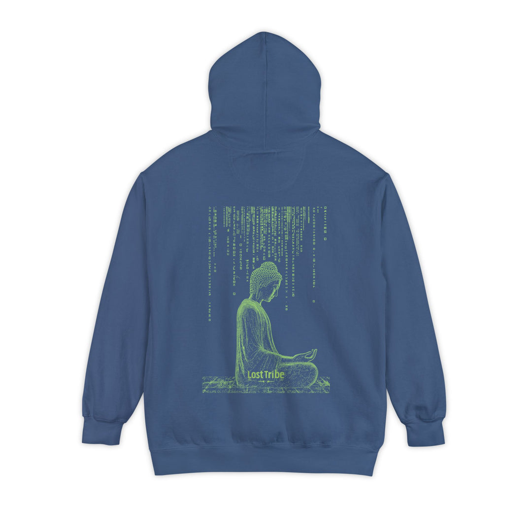 Unisex Garment-Dyed Hoodie - Matrix Monks (Navy)