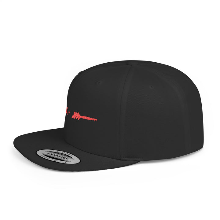 Flat Bill Embroidered Snapback