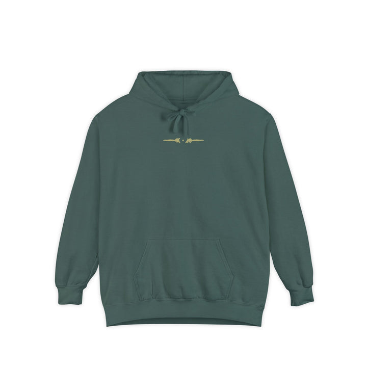 Unisex Garment-Dyed Hoodie - Eternal Arrows (Blue Spruce)
