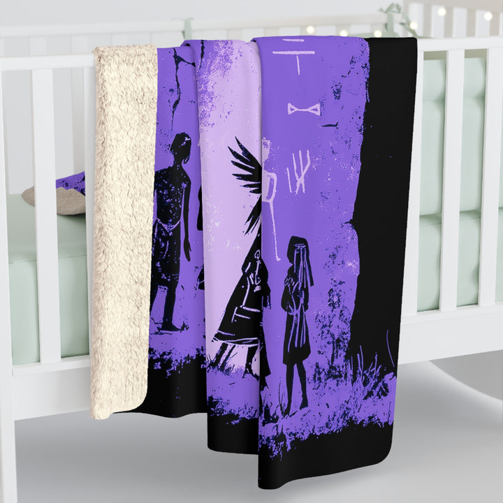 Fleece Stargazing Blanket - Messengers (Purple Haze)