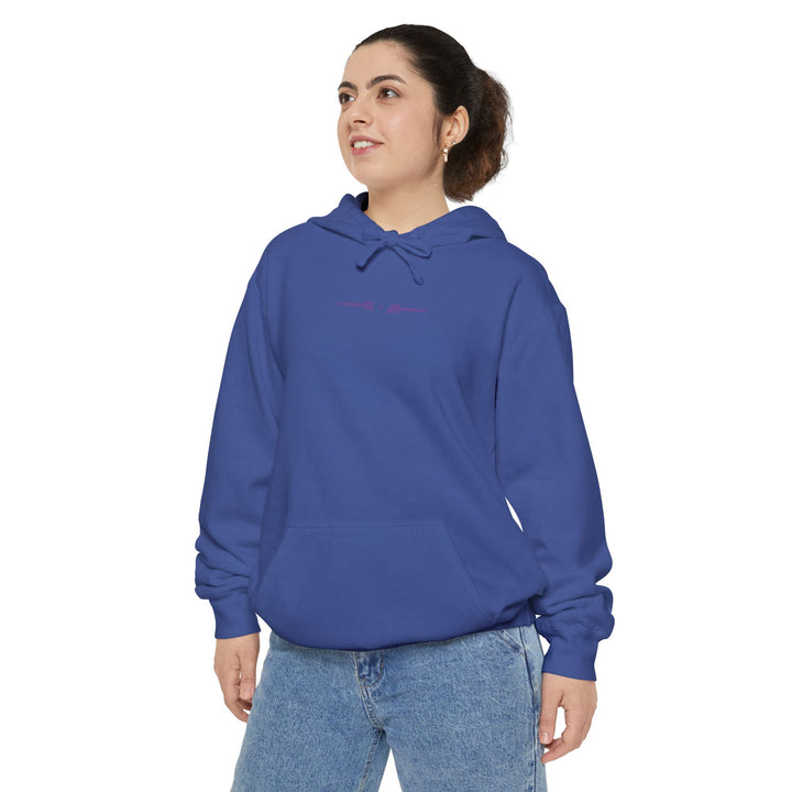 Unisex Garment-Dyed Hoodie - Modern Monks (Heatwave)