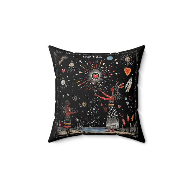 Spun Polyester Square Pillow - Water Blessings